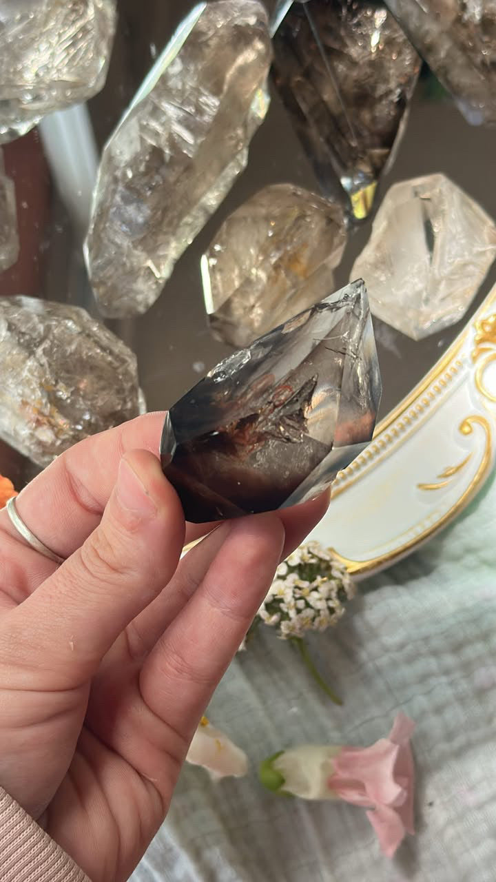 Polished Elestial Smoky